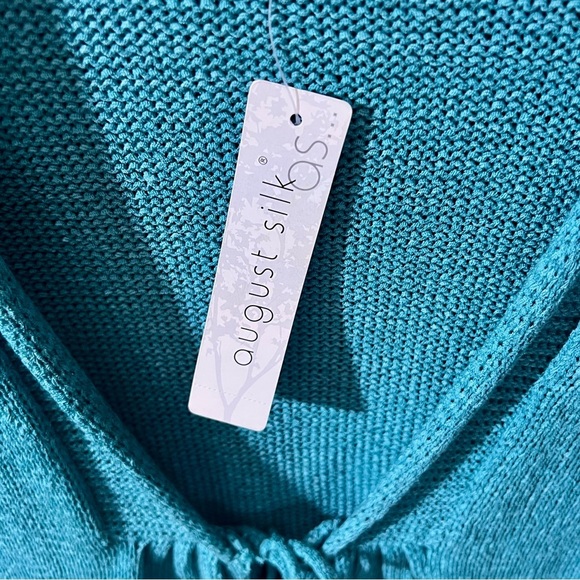 August Silk women’s size XL teal blue sweater/shrug NWT - Picture 3 of 9